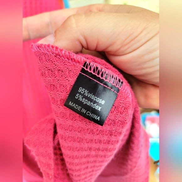 Southern Stitch Pink Knitted long sleeve blouse size M - Picture 5 of 6